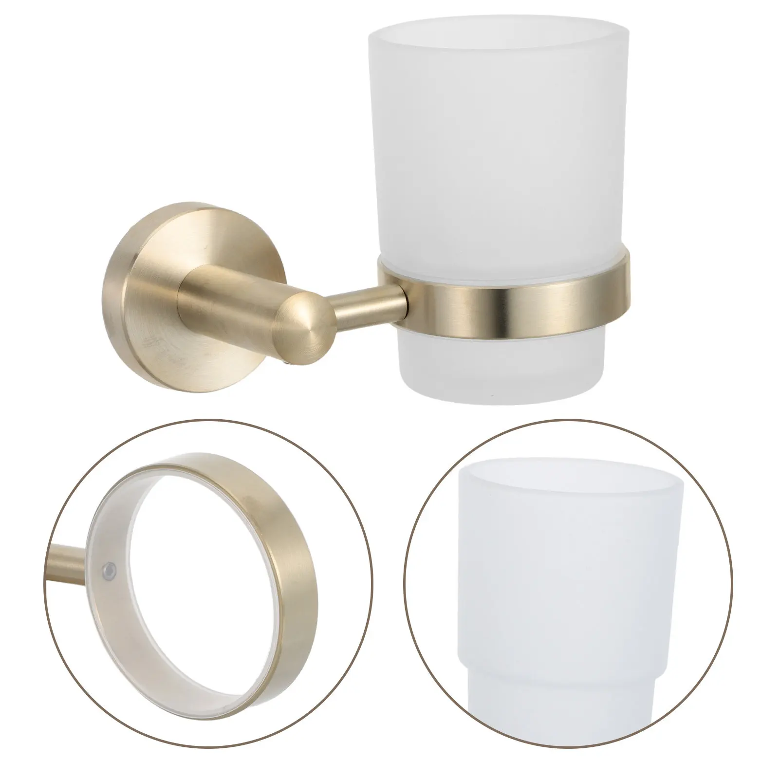 

Настенный держатель для зубных щеток из нержавеющей стали, органайзер для зубной пасты, экономия места, современный стиль