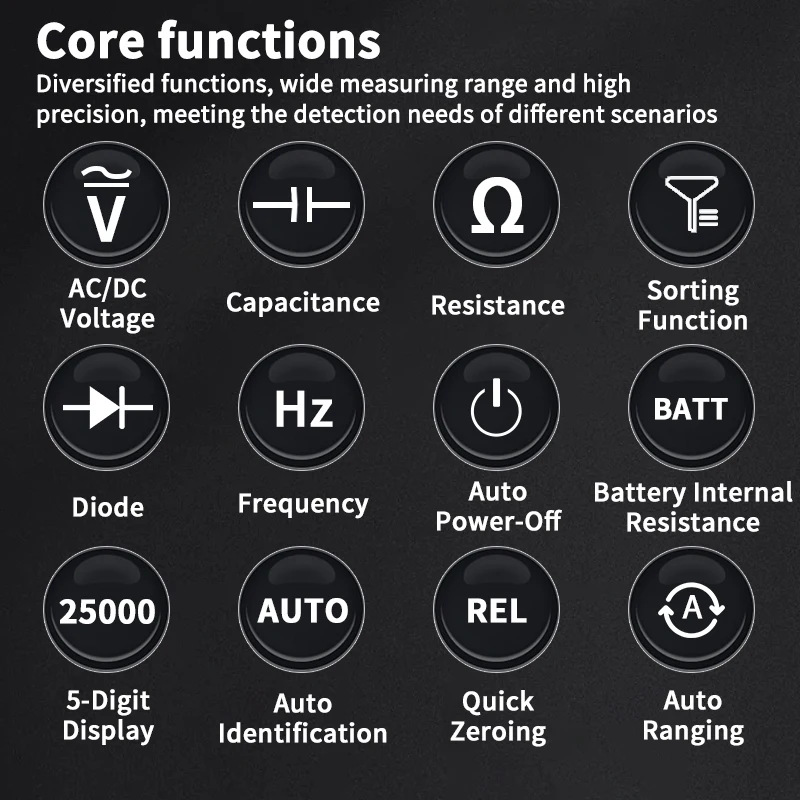 ZOYI ZT-XR1 Digitalmultimeter, Batterie-Innenwiderstandstester, Spannung, Diode, Innenwiderstand, Kapazität, multifunktional – Detail 2