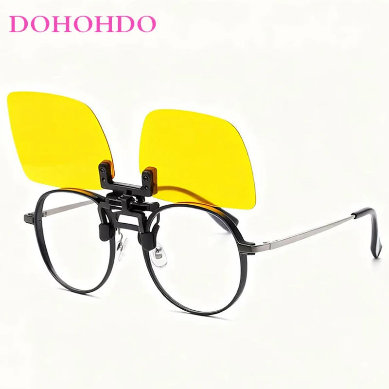 2026 العلامة التجارية الكلاسيكية كليب على النساء مكبرة خمر الاستقطاب النظارات الشمسية الرجال الرياضة في الهواء الطلق المضادة للوهج نظارات الرؤية الليلية UV400 #3