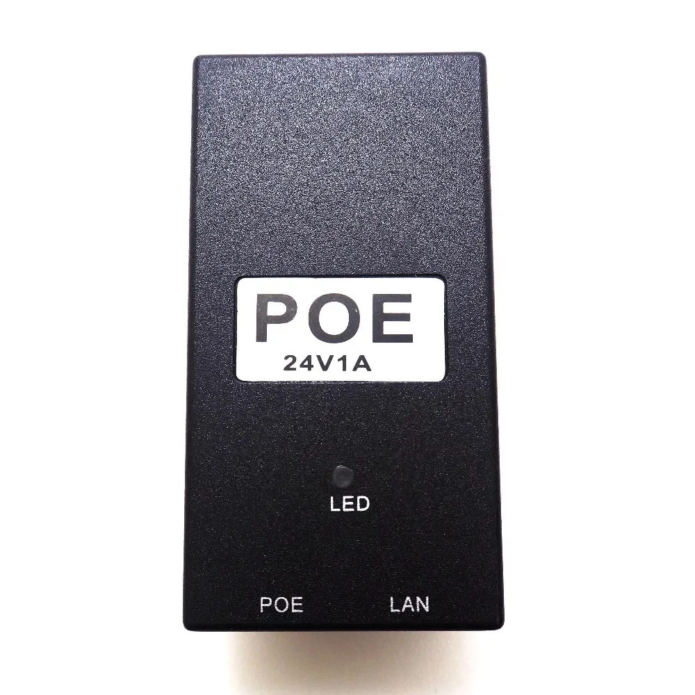 Adaptateur POE de bureau 24V1A 15.4W | Sécurité CCTV, alimentation Ethernet, pour appareil photo IP POE, alimentation POE, prise ue