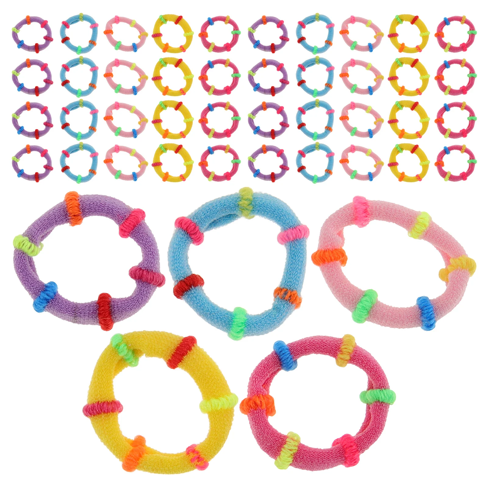 

200pcs y Color Small Small Size for Baby Elastic Hair Ties Girls Kids Kids Hair Ties For Girls Baby Ponytail Holders