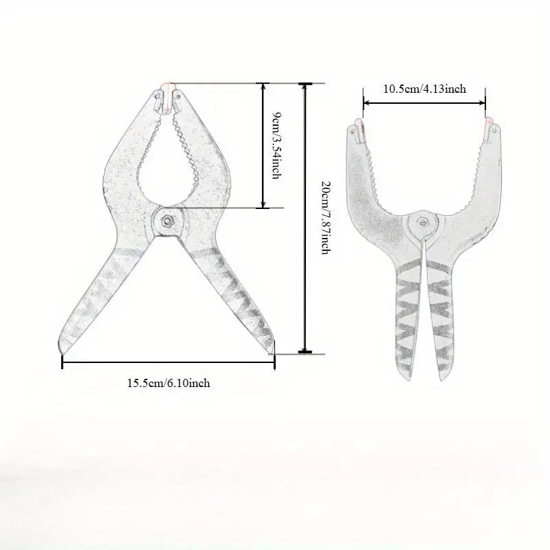 9 Heavy Duty Nylon Spring Clamps 4 Inch Jaw Opening 2 Piece Woodworking Home Improvement Photography Tools