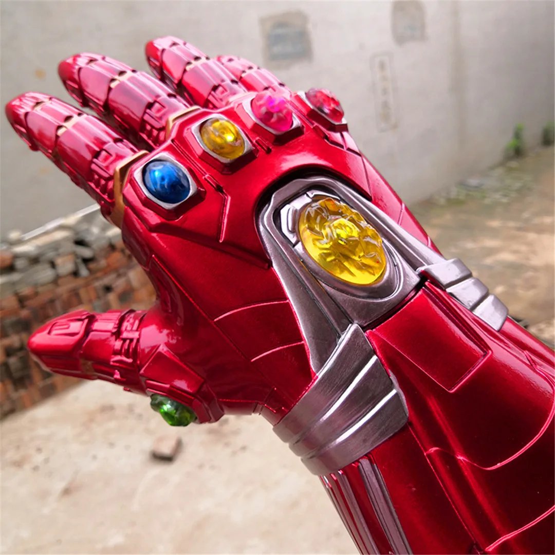 1PC Cos PVC Infinity Gauntlet LED Light Thanos Gloves  Gauntlet LED Thanos Gloves 1:1 Superhero Halloween Superhero Weapon Props