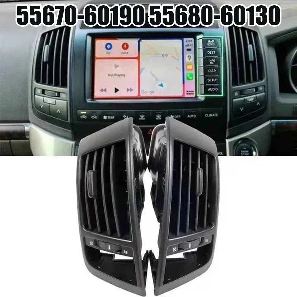 

1 Pair 55670-60190 55680-60130 Middle Air Conditioner Outlet Vent For Toyota For Land For Cruiser LC200 2008-13 Interior Part