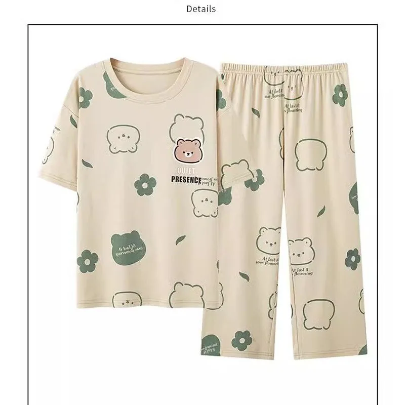 مشروط المرأة منامة السراويل النساء بيجامة مجموعة بيجامة المتسكعون ملابس خاصة المنزل دعوى ثوب النوم لطيف قمصان النوم ملابس داخلية للنوم