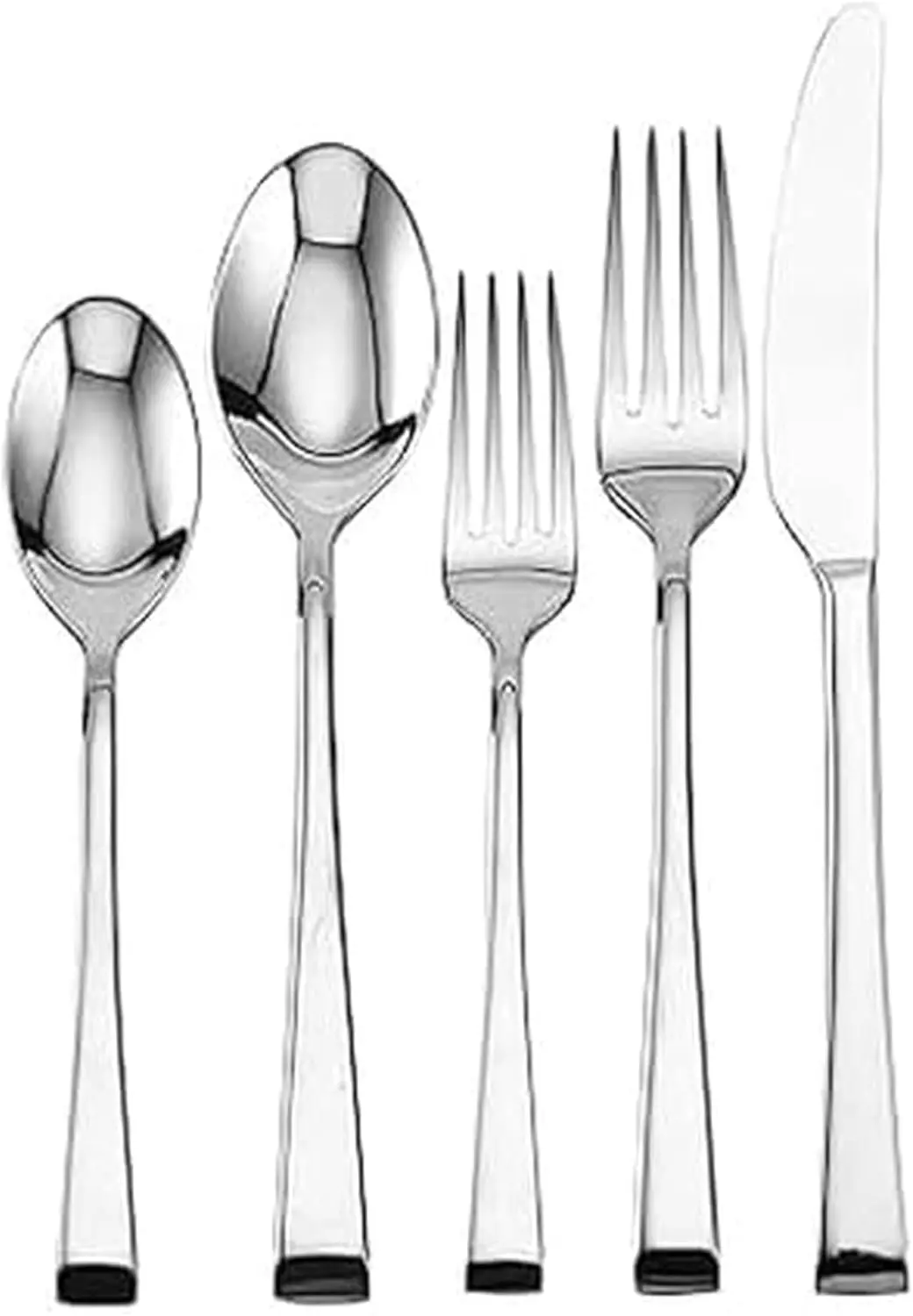 

Rockford 20-Piece Flatware Set for 4, 18/0 Stainless Steel Silverware, Includes Forks, Knives, Spoons, Durable Everyday
