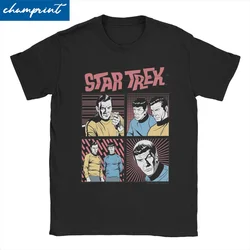 Men Women's T-Shirt Stars Treks Vintage Comic Creative Pure Cotton Tees Short Sleeve T Shirts Crew Neck Clothes Graphic