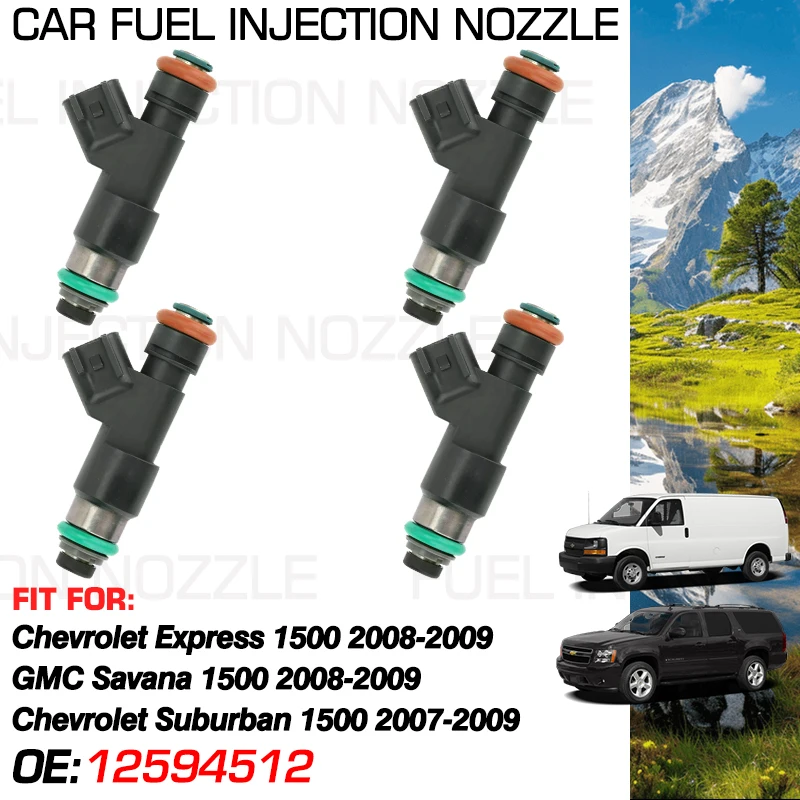 

Car for Chevrolet Suburban Chevrolet Express GMC Savana 1500 2008 2009 Accessories Car Fuel Injectors Nozzle Injection 12594512