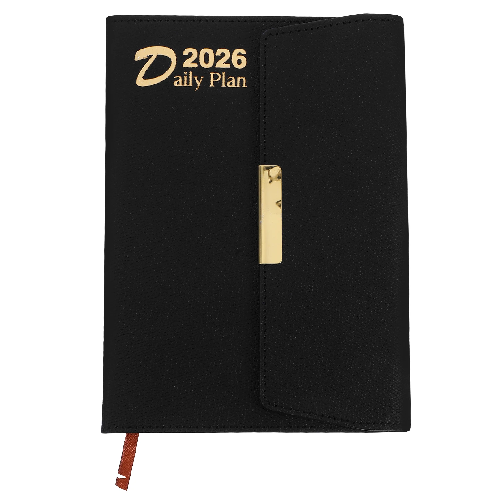 مخطط يومي مقاس A5 لعام 2026، تصميم مدمج من الورق السميك والأنيق الحديث، علامات تبويب يومية، مؤشر شهري، مكتب أعمال أكاديمي