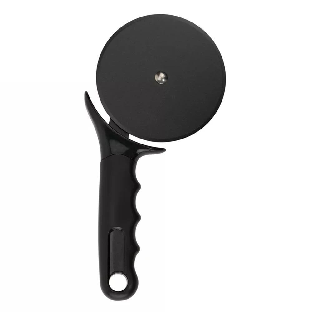 

Non-Stick Pizza Cutter Wheel,BPA free Black Pizza Slicer with Plastic Easy Grip Non-Slip Handle for Pizza Lover,Dishwasher-Safe