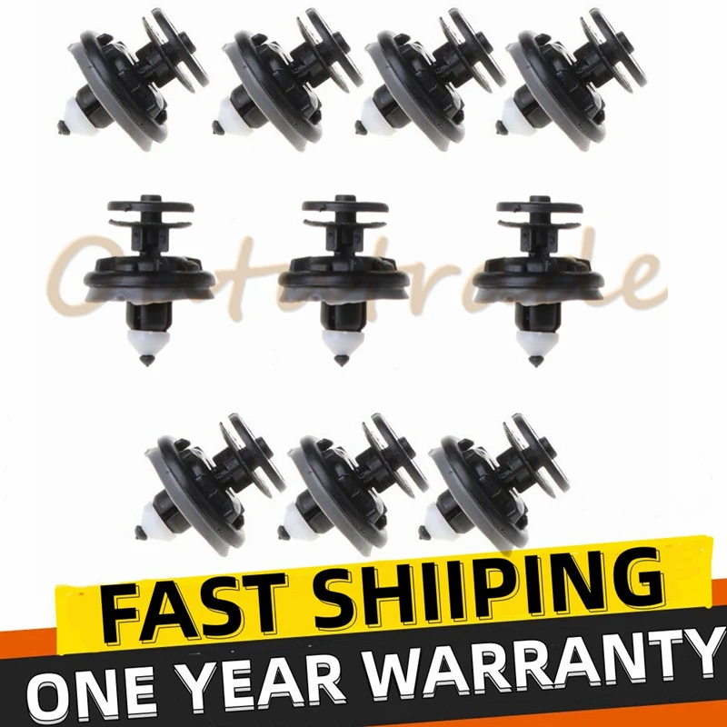 

10x Interior Door Trim Panel Card Clips 6Q0868243 For VW Volkswagen Touran Tiguan Golf Passat Polo Car Plastic Rivets Fasteners