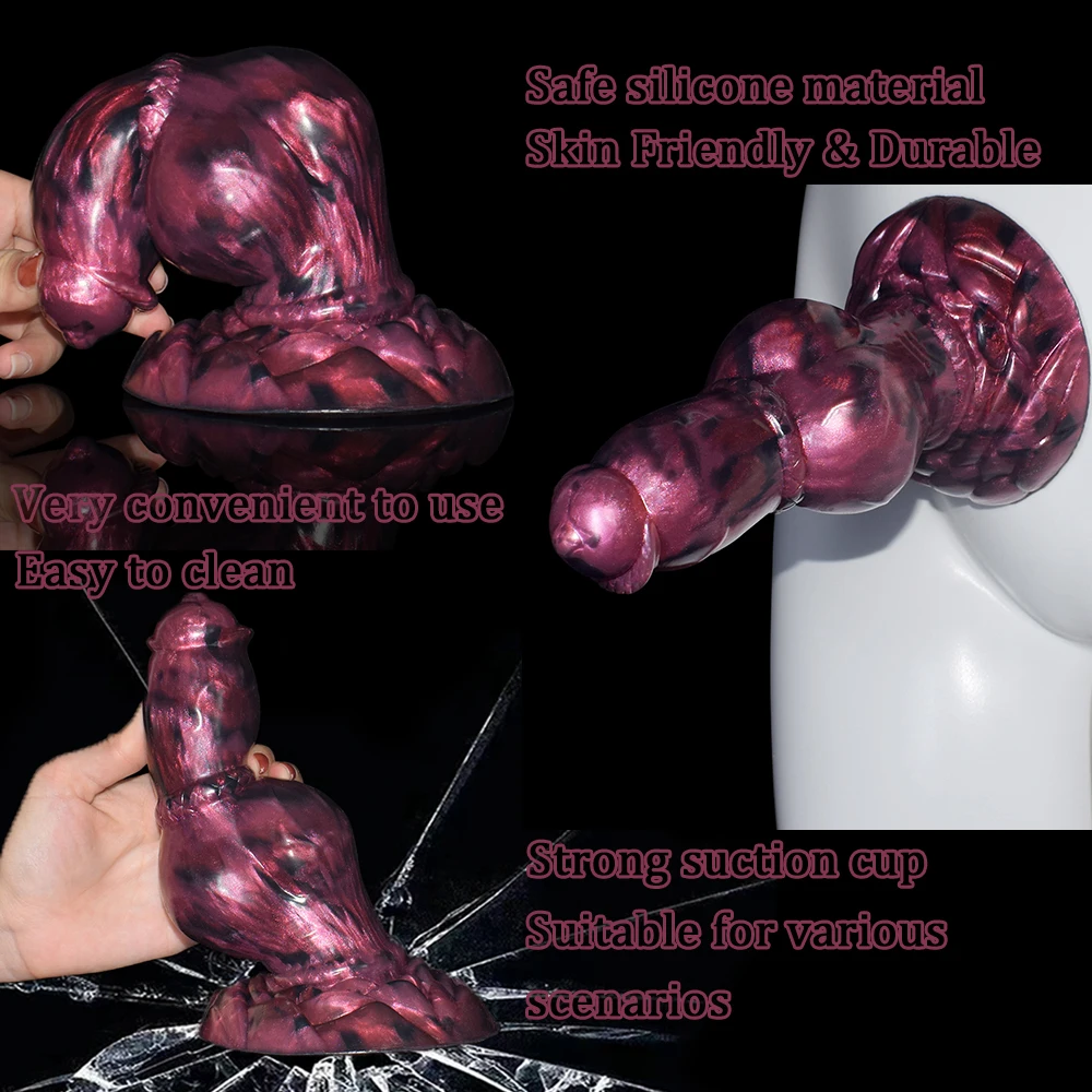 NYOTA Dildo realistico spesso per uomo donna giocattoli del sesso Plug anale pene in Silicone rosa cazzo vaginale G Spot massaggio forniture per adulti