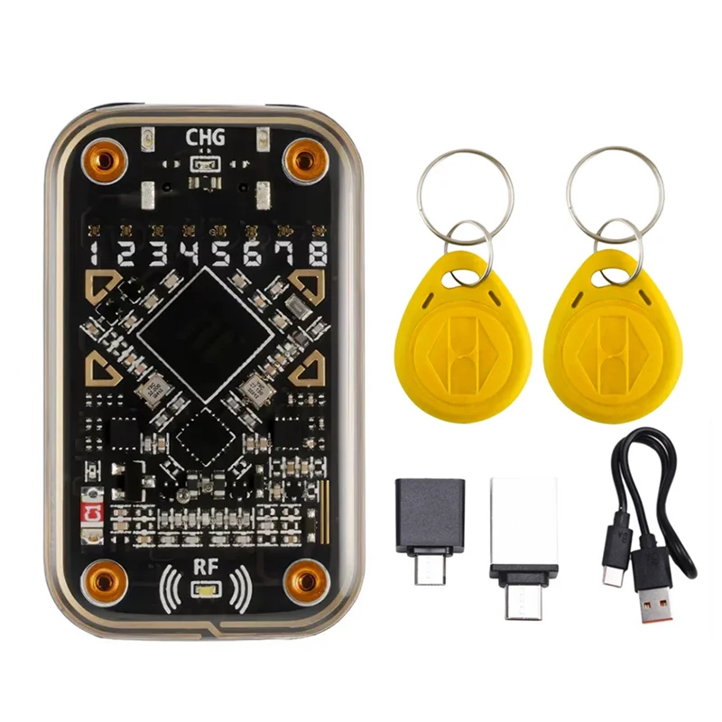 

A92Z RFID Smart Chip Reader+2X5200 Keychain Chameleon Ultra Contactless Smart Card Emulator 125Khz 13.56Mhz Badge Decode