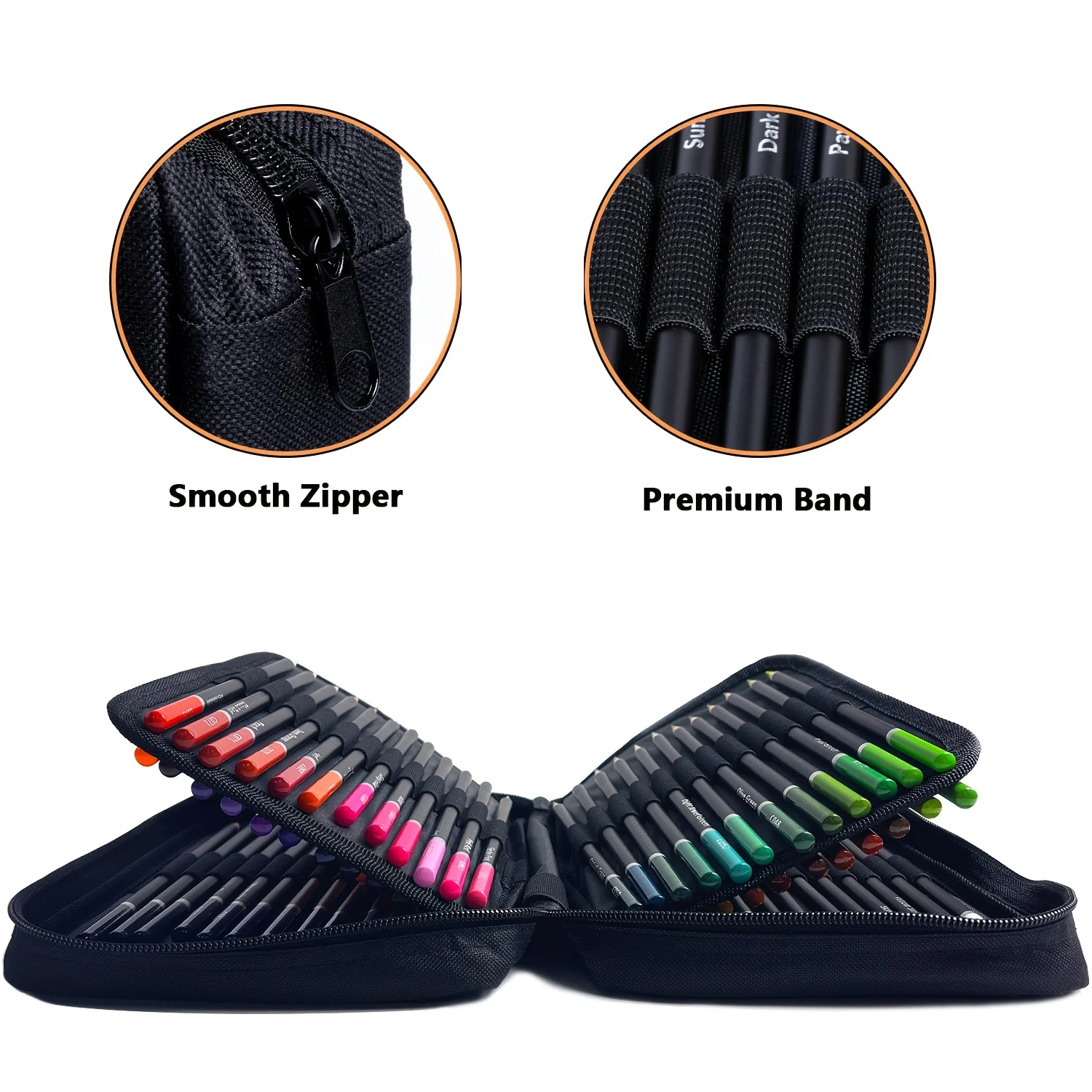 مجموعة أقلام رصاص ملونة مكونة من 72 لونًا للكبار كتب تلوين، أقلام تلوين احترافية للفنانين النابضة بالحياة لرسم الرسم