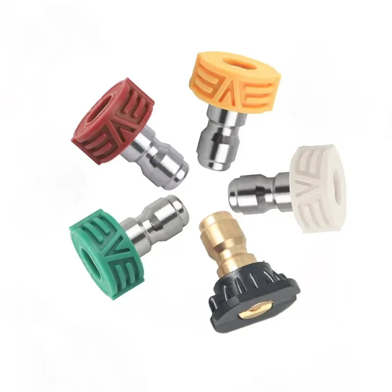 for Pressure Washer Nozzle 1/4 Inch Quick Connector Car Wash 0 15 25 40 60 Degrees Cleaning Equipment Accessories