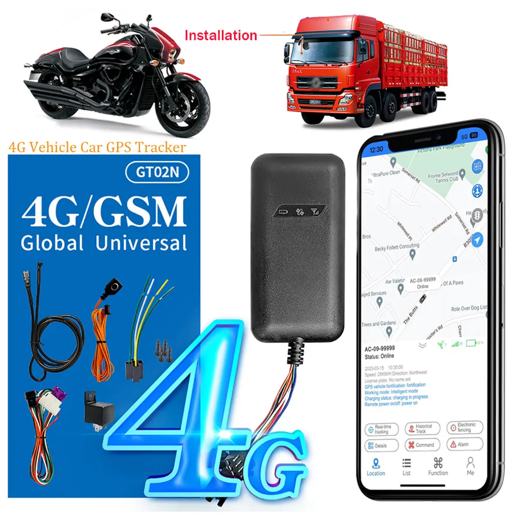 Truck Car Motorcycle 4G GPS Tracker Global 4G-GT02N 4G Vehicle Car GP-S Tracker Mini Portable Real-Time Location Device