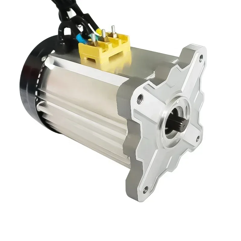 

48-72v High-power DC brushless motor 1800-4000W quadrangle outer 18 teeth motor refitted electric tricycle, forklift, etc