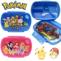 Pokemon Pikachu Children's Lunch Box Cute Animation Kids Plastic Bento Box Portable Student Boys Girl Picnic Box Fresh-keeping