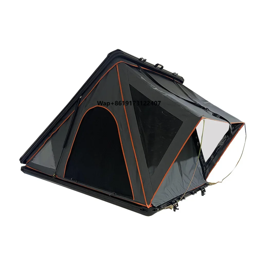 

Double Aluminum Alloy Car Rooftop Tent Fully Automatic Outdoor Camping Sunshade Waterproof Hard Shell Fits 2 People