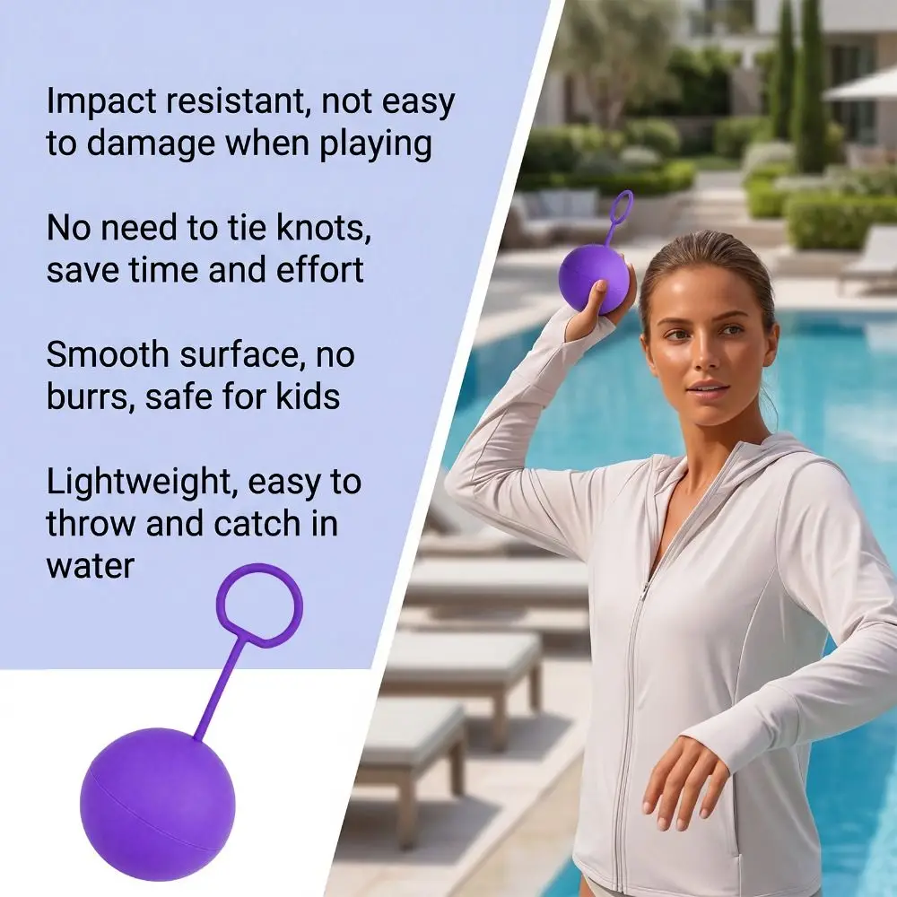 New Silicone Ring Water Ball Water Play Reusable Versatile Fun Self-sealing Water Balls for Water Fights