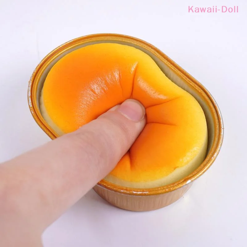 [DO] Simulated Cheese Bread Squeeze Toy Stress Relief Slow Rising Sensory Fidget For Anxiety ADHD Autism Gift[DO]
