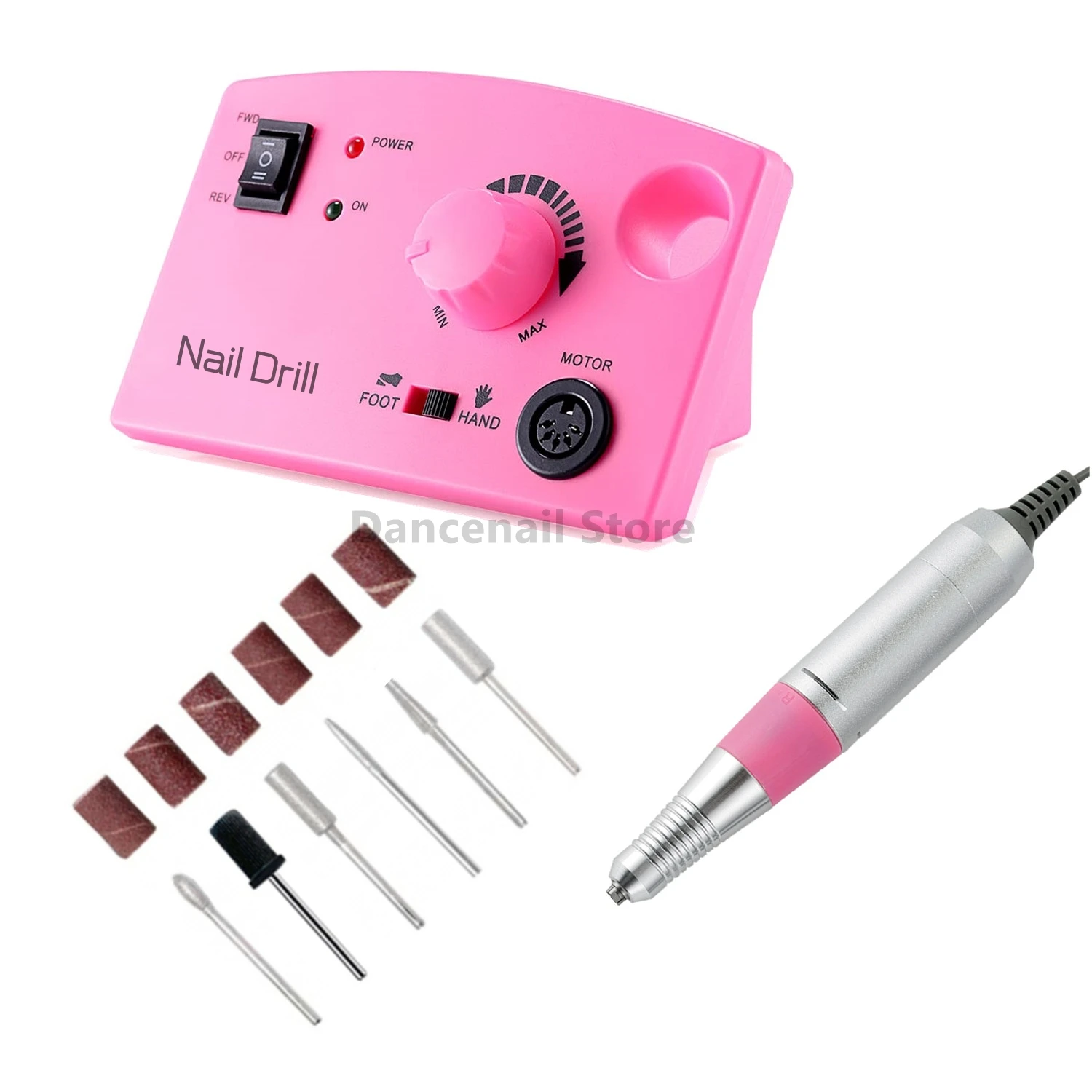 

Электрическая дрель для ногтей для акриловых ногтей, 30000 об/мин, профессиональная полировка для домашнего салона, маникюра, педикюра, удаление буфера Dremel