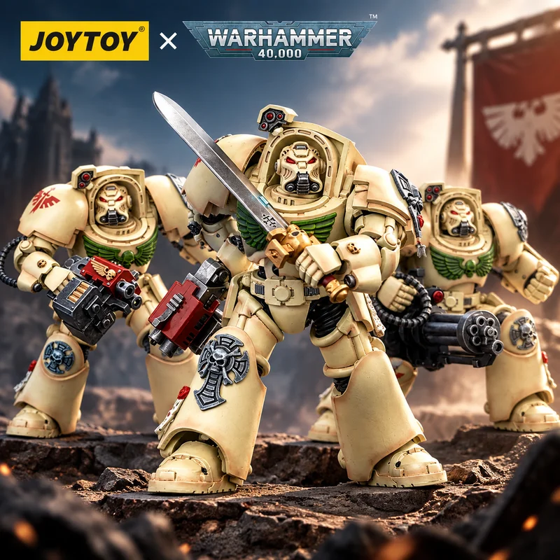 Joytoy 1/18 Warhammer 40k Dark Angels Deathwing Terminator Action Figure Collectible Model Toy For Adult Hobby Display