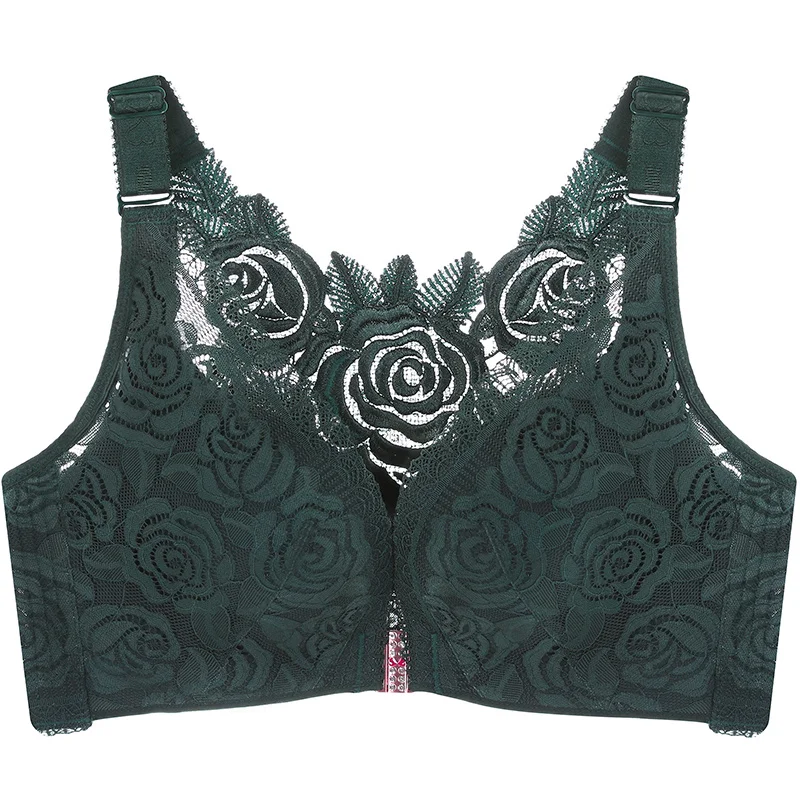 2026 Floral Secrets Comfort Rose Bra Front Closure Rose Lace