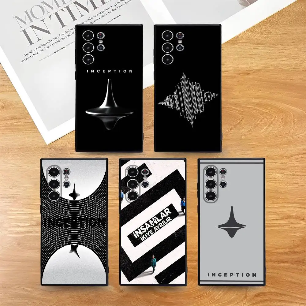 Classic Flim I-Inception Phone Case For Samsung Galaxy S25 S24 S22 S23 Ultra S21 S20 Plus Frosted Non-Slip Full Cover Soft Case