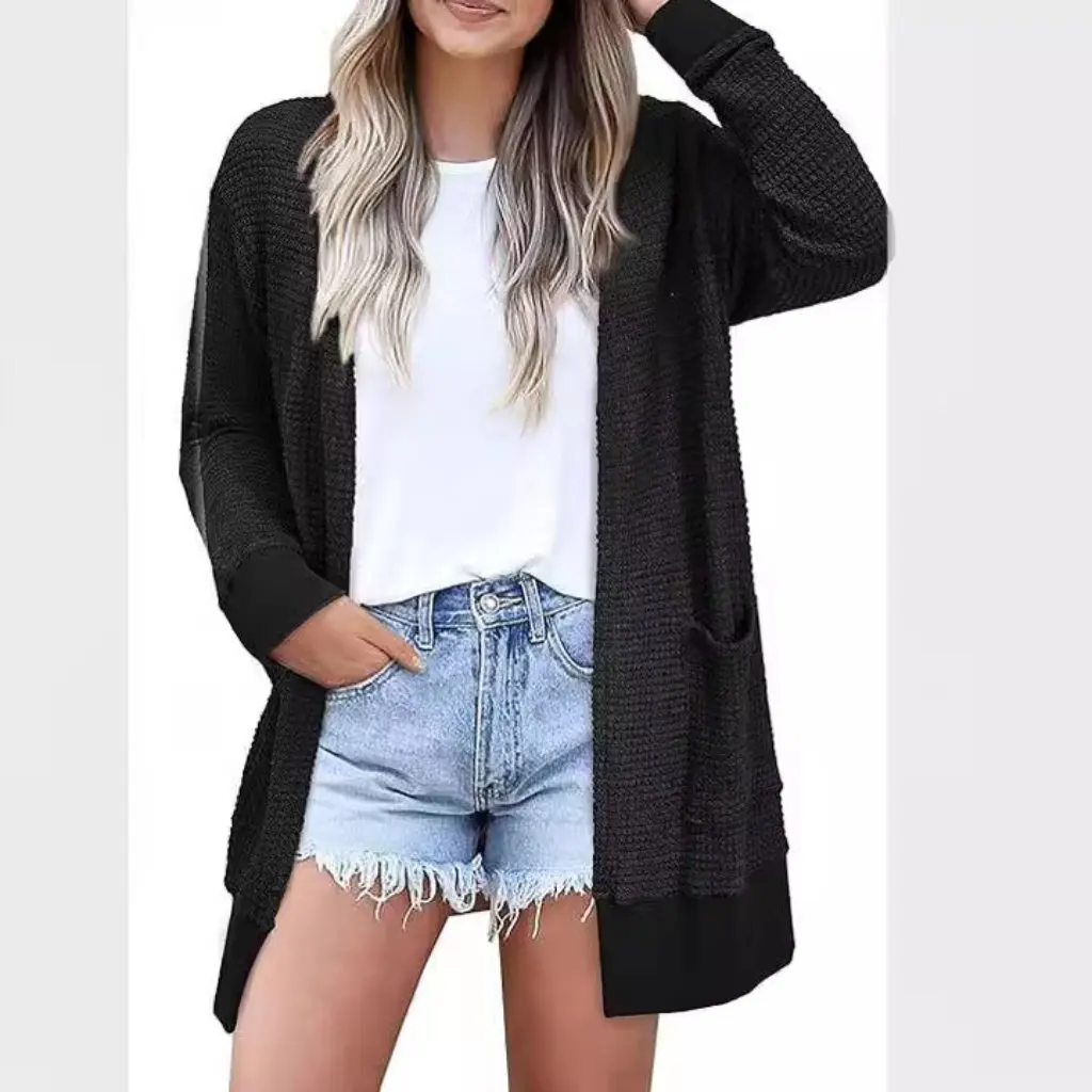 

Women's Loose Knitted Cardigan Autumn Winter European American Style Sweater Casual Jacket for Ladies