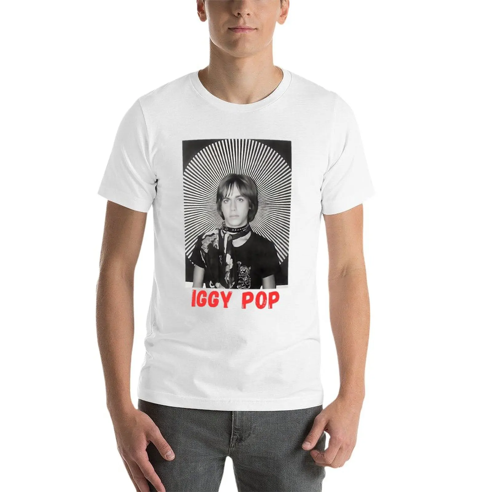 تي شيرت Iggy Pop تي شيرت أنيمي للرجال تي شيرت برسومات تي شيرت