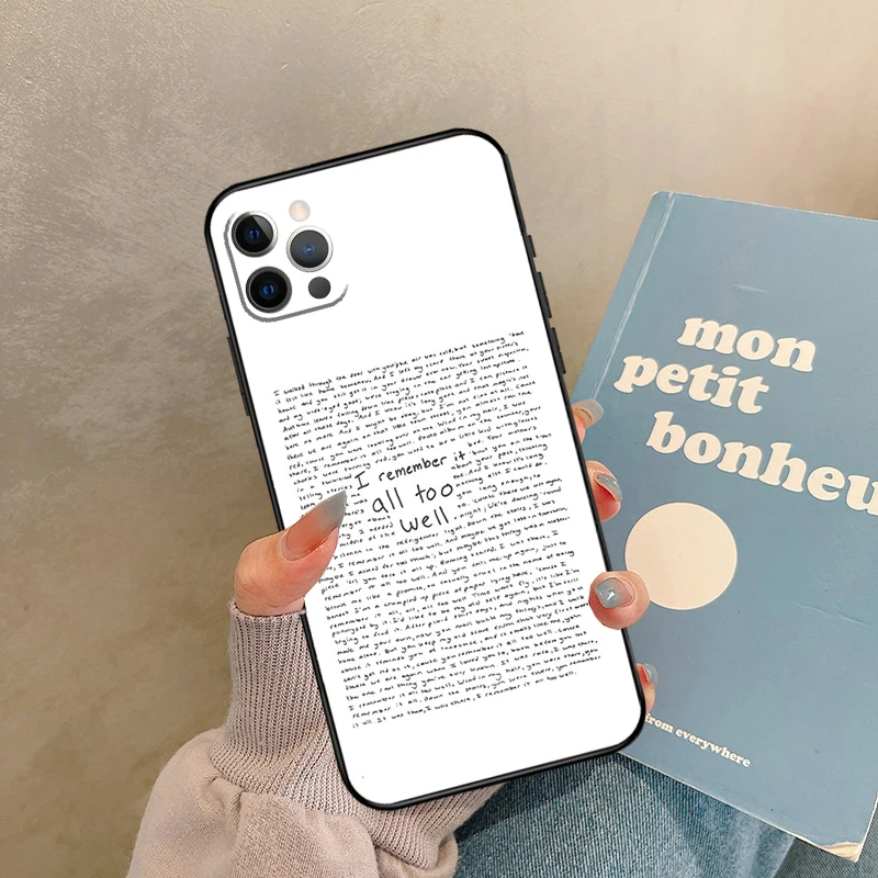 حافظة كلمات جيدة جدًا لهاتف 17 Air iPhone 16 15 14 13 12 11 Pro Max 12 mini XR 15 16 Plus 16e غطاء خلفي