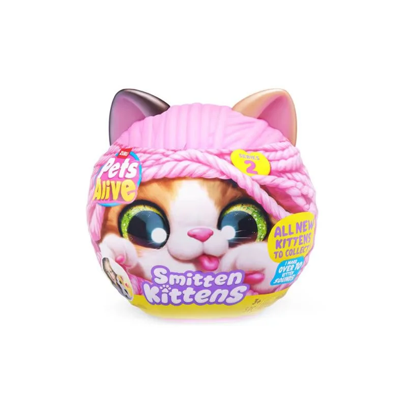 Zuru Pets Alive Surprise Smitten Kittens Pluche Kat Blind Ball Schattige Gevulde Kattenpop Collectible Hobby Decor Cadeau