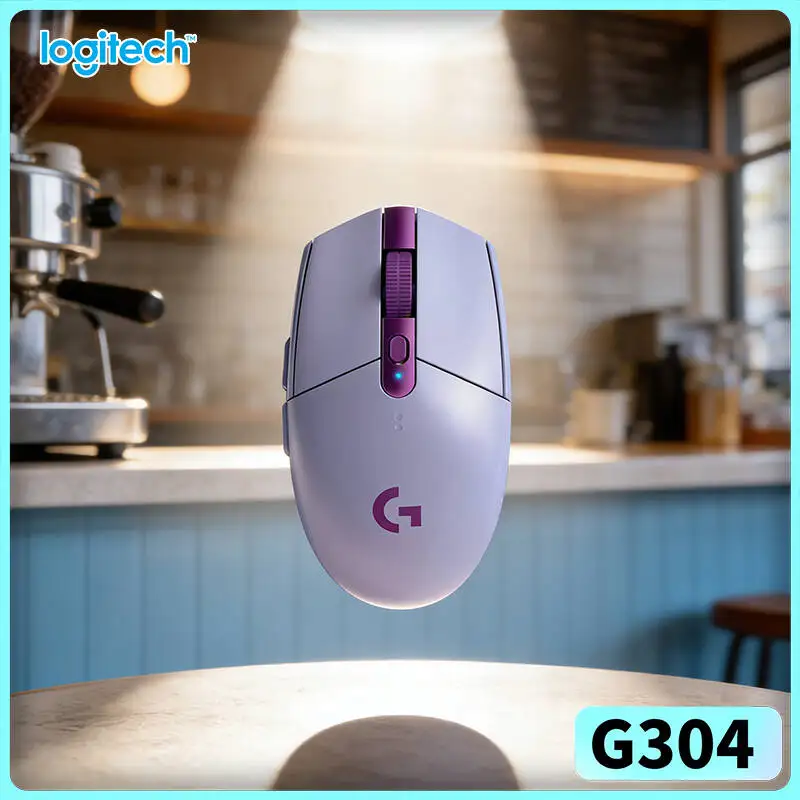 

Беспроводная мышь Logitech G304 с технологией LIGHTSPEED, сенсор HERO 12000 DPI, отклик 1 мс, 9 месяцев автономной работы, отслеживание на различных поверхностях, для геймеров
