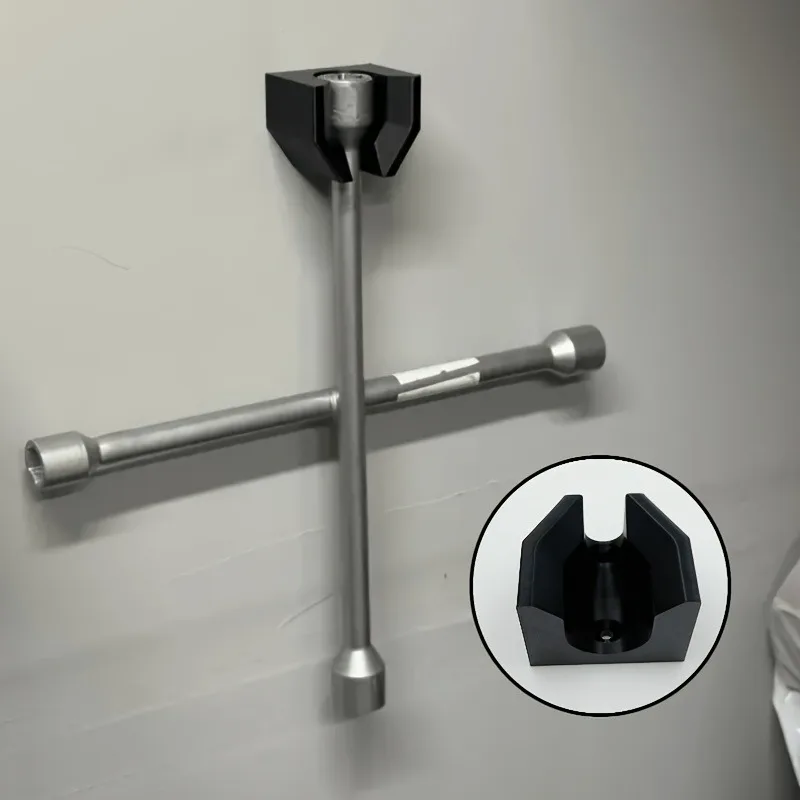 Cross Wrench Wall Mount Storage Bracket, Hand Organizer Rack for Garage Warehouse, Hardware Hanging Support, No Screws Included