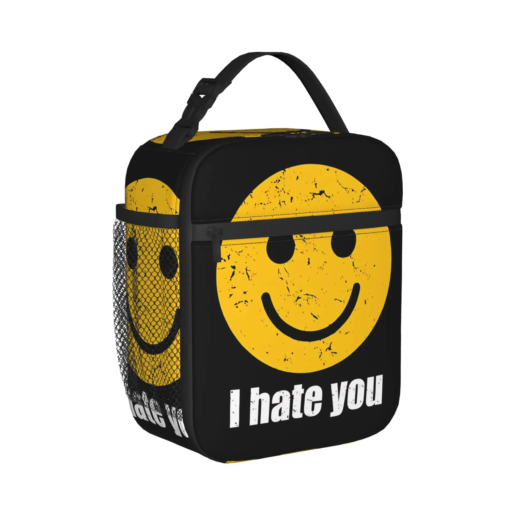 I Hate You Smile Lunch Bag For Women Harrys Styles New Album Print Lunch Box Fun Office Cooler Bag Oxford Thermal Lunch Bags