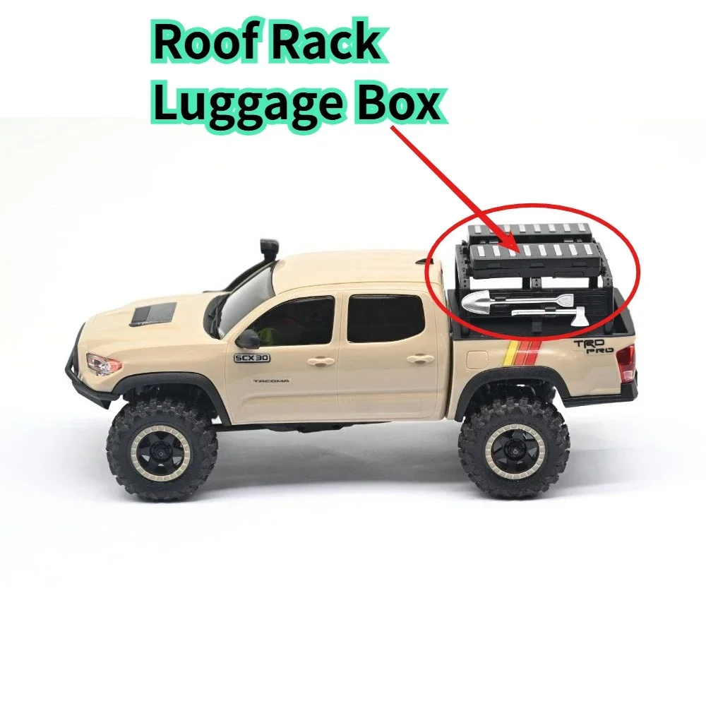 Offroad RC Crawler Roof Rack Luggage Box For Axial SCX30 1/30 Scale Injection Molded Custom Size Decor Upgrade Spare Accessories