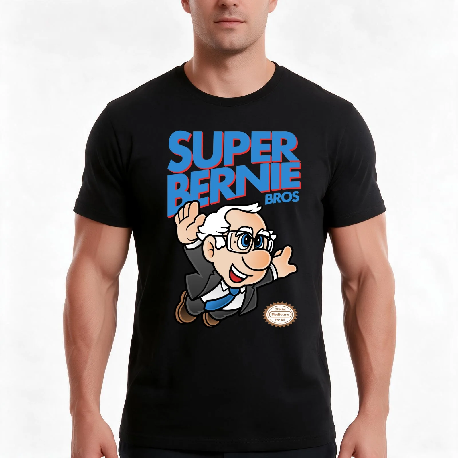 Super Bernie Bros T-Shirt Summer Casual Cotton Tee Oversized Streetwear Tops Vintage Graphic Print Loose Fit Short Sleeve