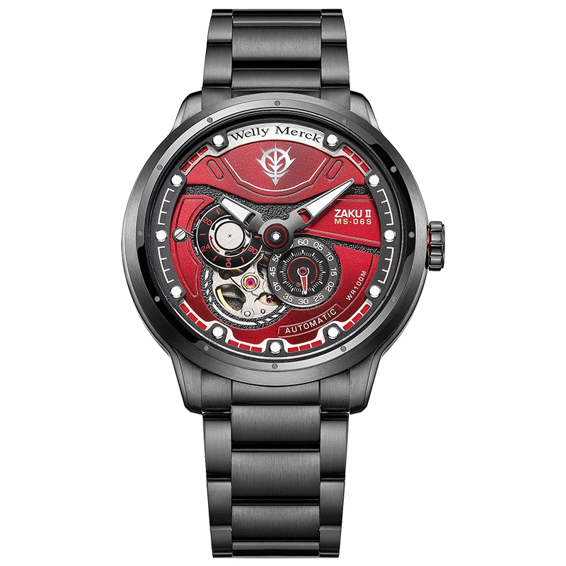 

WM Watch Automatic Mechanical Watches Man Stainless Steel Waterproof MIYOTA 82S7 Limited Edition Welly Merck Watch Joint Series