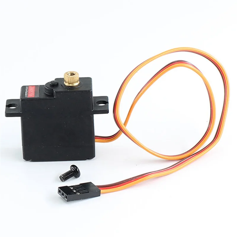 -A25M RC Car Upgrade Peças de reposição Acessórios Servo de engrenagem de metal de três fios para Wltoys 124016,124017,144010,124007 Carro RC