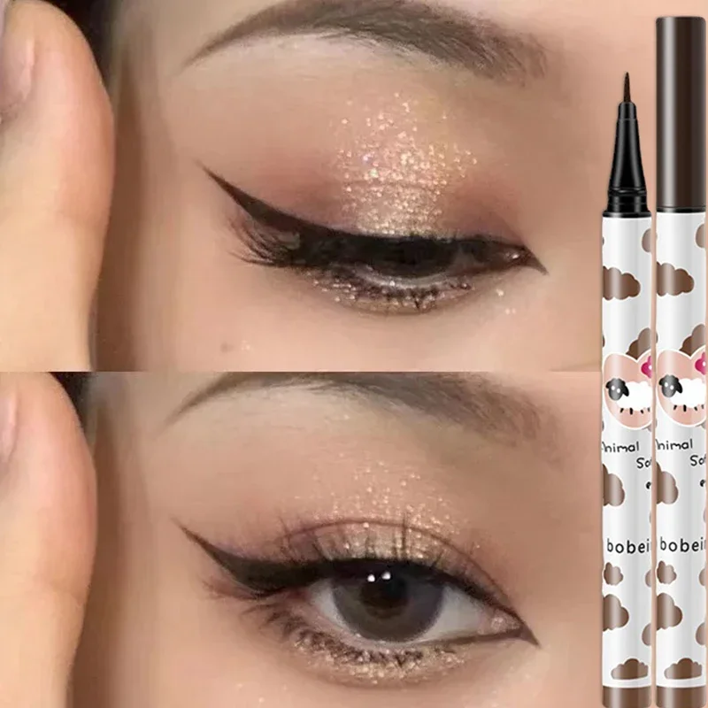 Neuer wasserdichter flüssiger Eyeliner liegend Seidenraupen Wimpern stift dauerhaft schnell trocknend nicht blühend Eyeliner Augen Make-up koreanische Kosmetik