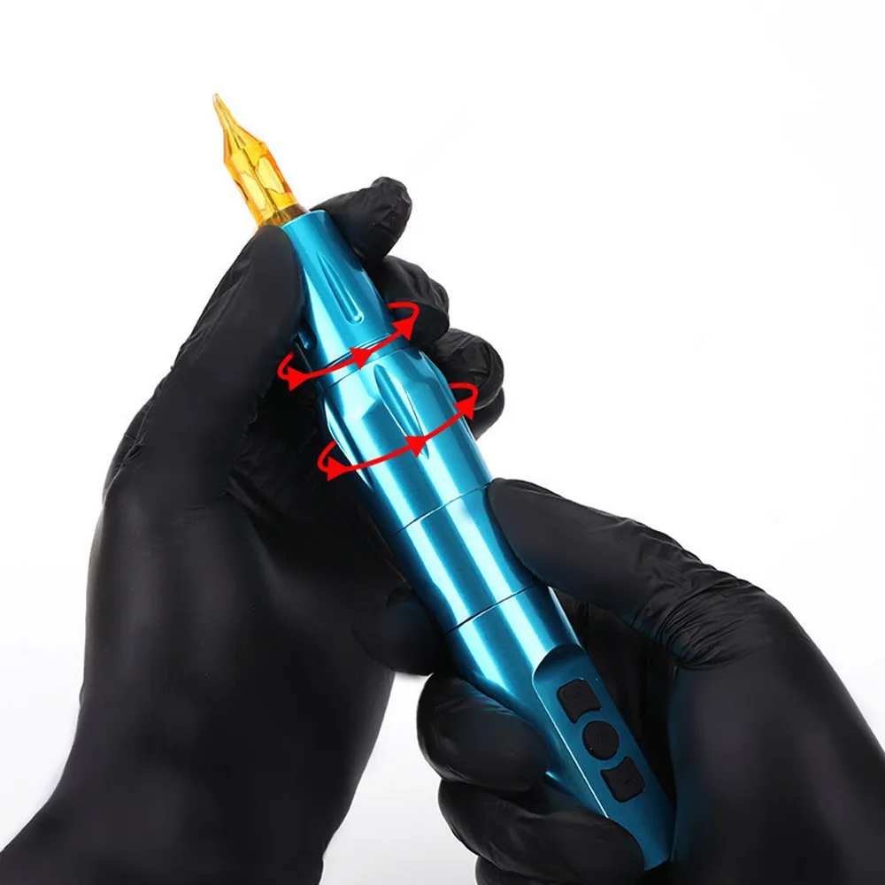 Professional Wireless Tattoo Machine Pen for Micropigmentation Semi-Permanent Makeup Device for Eyeliner Lips Eyebrow