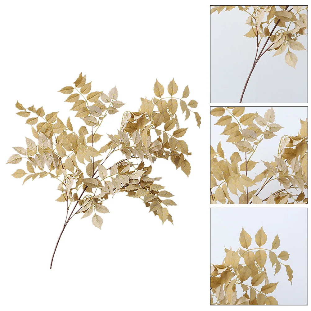 

Artificial Plants Decor Realistic Fake Leaf Decor For Home Indoor Garden Simulation Plant Ornament Greenery Decorative