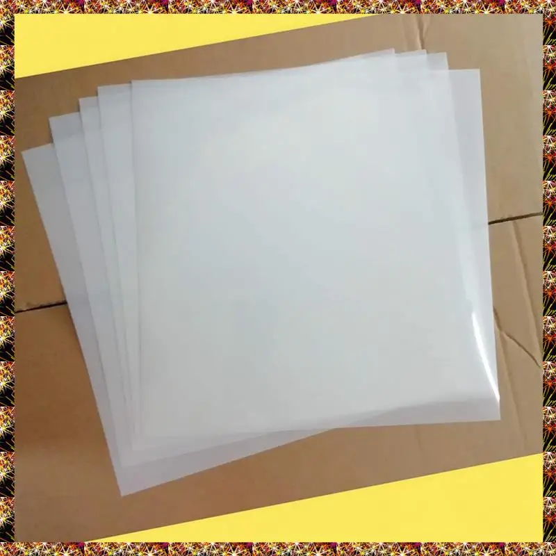 12 シート 7.5 ミル マイラー シート 12 X 12 インチ ミルキー半透明 PET ブランク ステンシル作成シート 耐久性 (7.5 ミル)