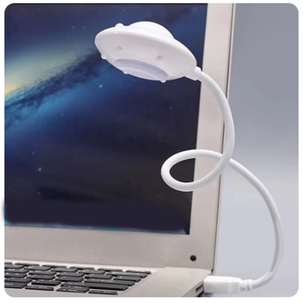 Mini USB LED Night Light ยืดหยุ่น UFO Light สําหรับแล็ปท็อปคอมพิวเตอร์คีย์บอร์ด Brightening USB Power Supply