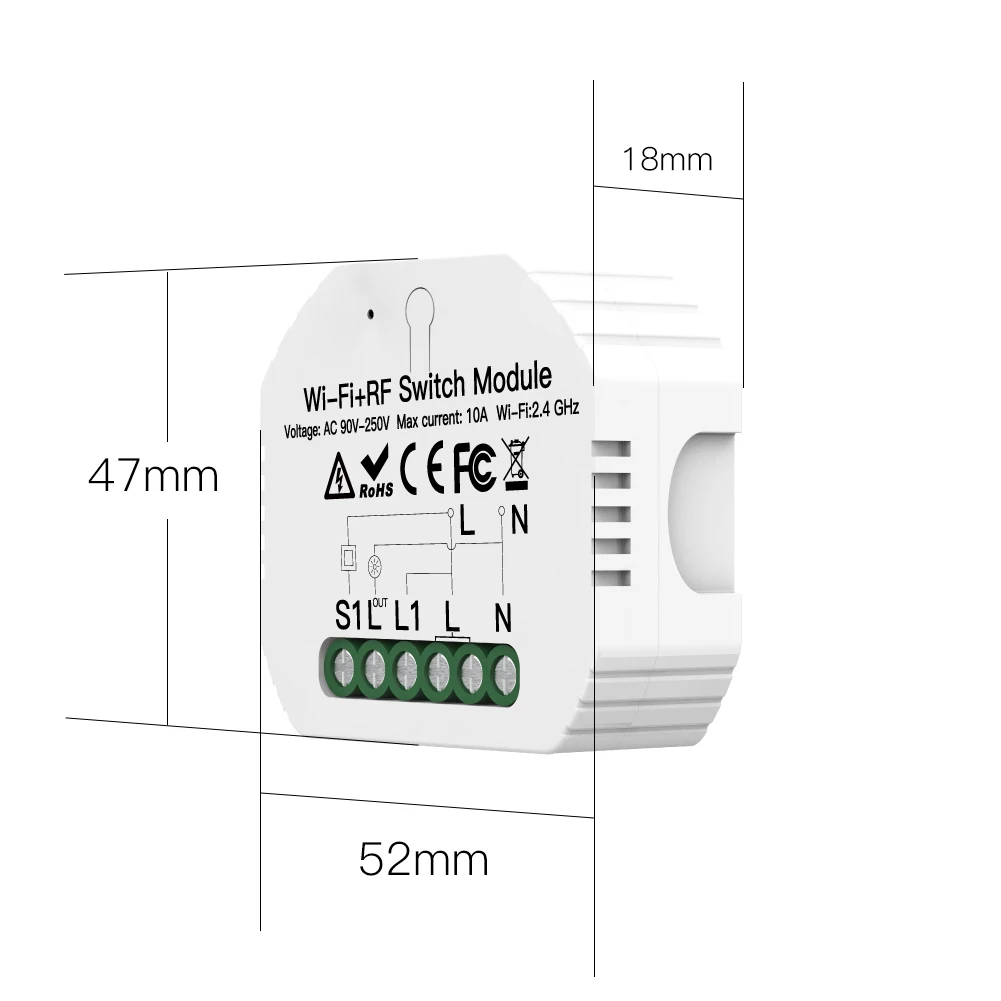 Wifi Zigbee 3.0 Light Switch Module RF 433 Mhz Relay Automation Wireless Remote Control Smart Life Tuya Alexa Google Home Mose