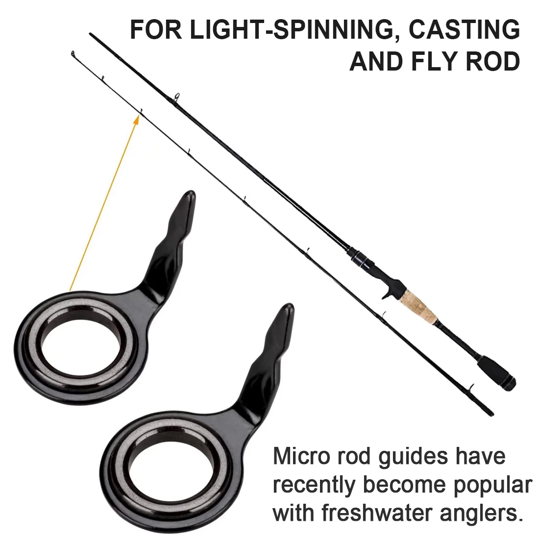 9KM Fishing Rod Guides 5~70Pcs Rod Building Repair Kit 1.5~6.8mm Stainless Steel Freshwater Saltwater Fishing Tool Ceramic Ring