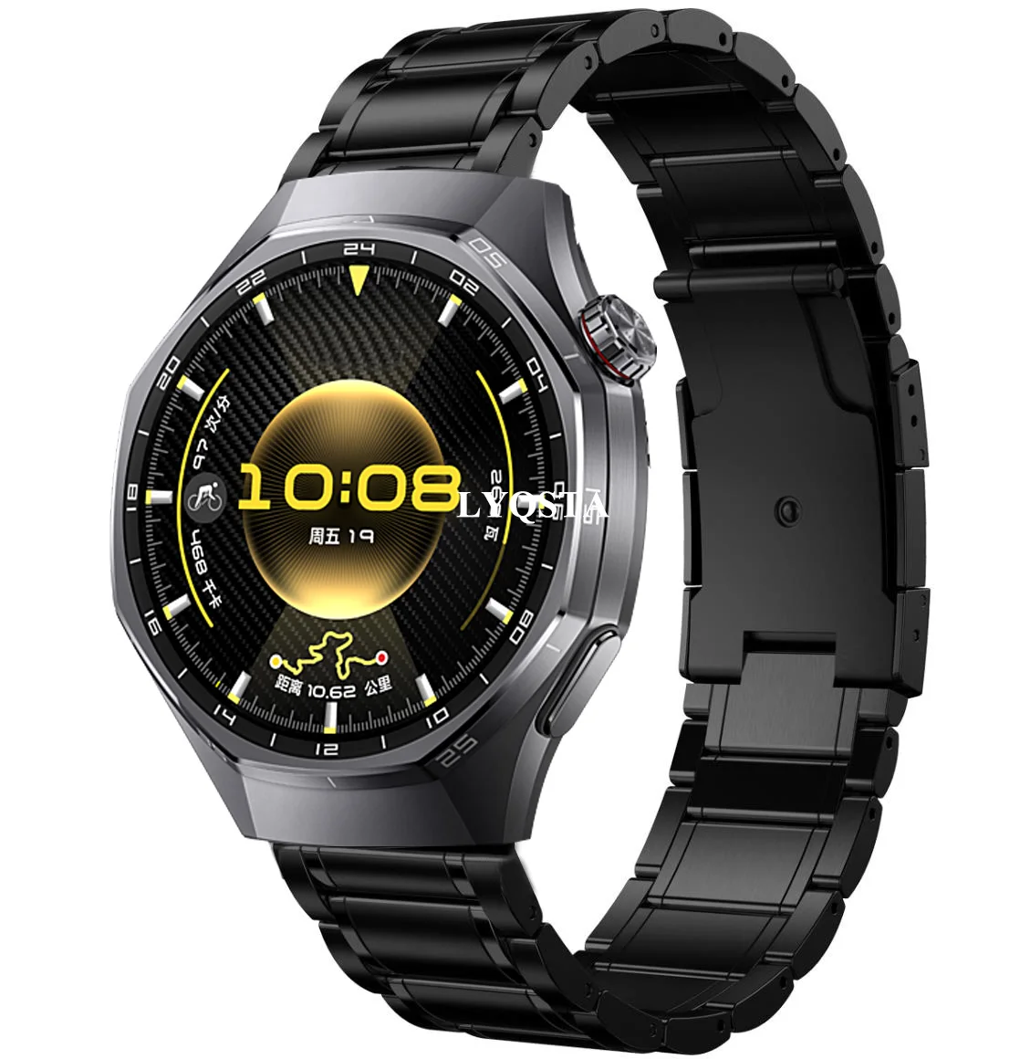 22mm Titanium Alloy+Stainless Steel Bracelet Band For Huawei Watch GT 6 Pro 46mm/GT4 GT 5 46mm Watchband For Huawei Watch 5 46mm