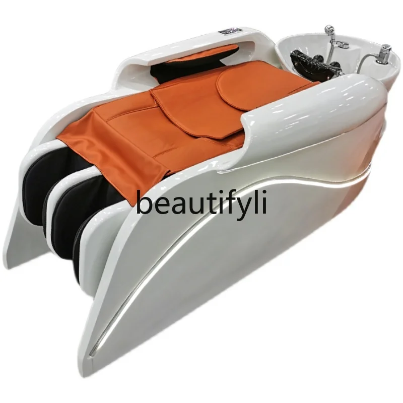 Hair salon high-end automatic intelligent electric massage shampoo hair salon special flush bed