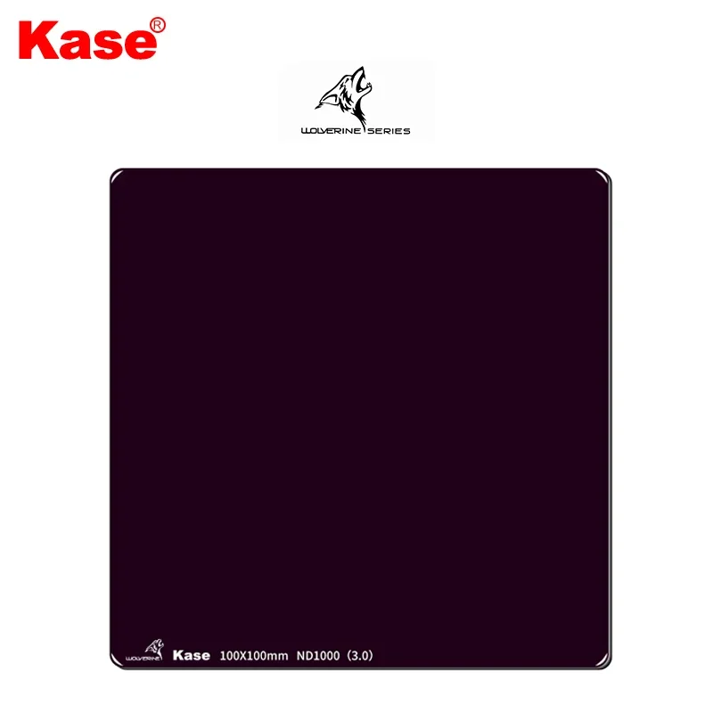 Kase Wolverine 100x100mm Square ND Neutral Density Filter ND1000/ND64/ND8, Shockproof Tempered Optical Glass & HD Multi-coated